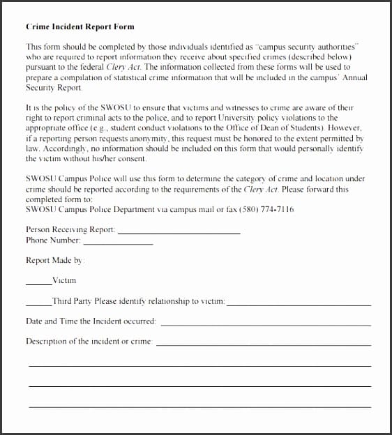 11 Free Police Report Template