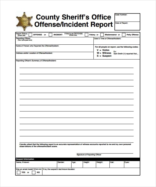 23+ Sample Incident Report Templates