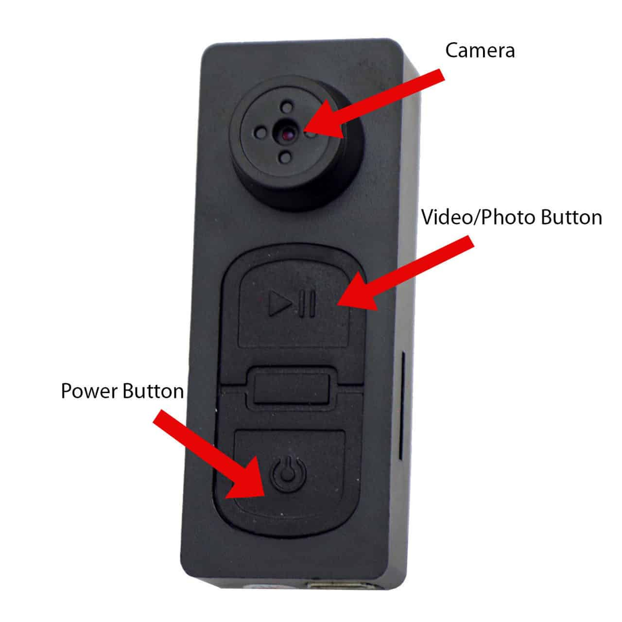 720P HD Police Grade Body Worn Hidden Spy Button Camera Set Portable ...