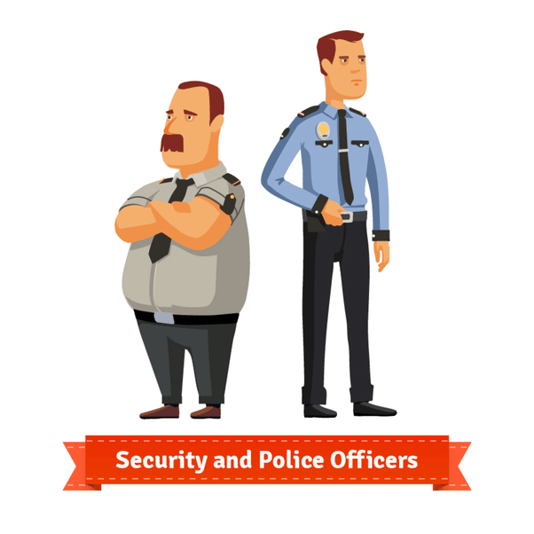 Do most security guards eventually become Police officers?