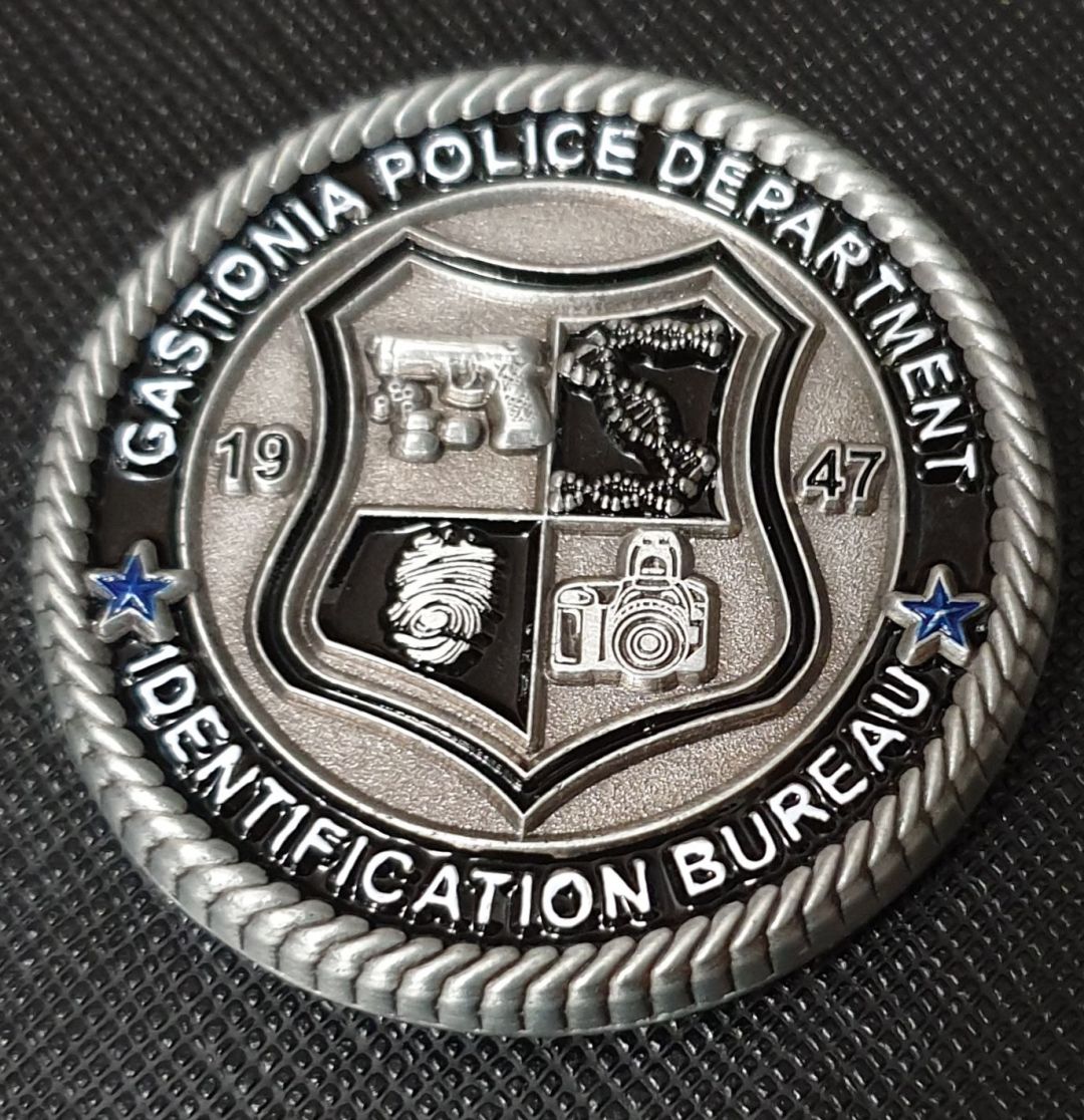 Gastonia Police Foundation coin ID Bureau Police Challenge ...