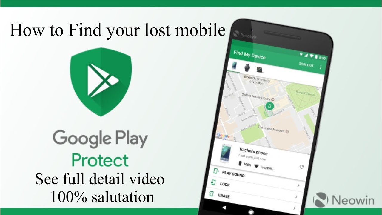 How can i find my lost phone?