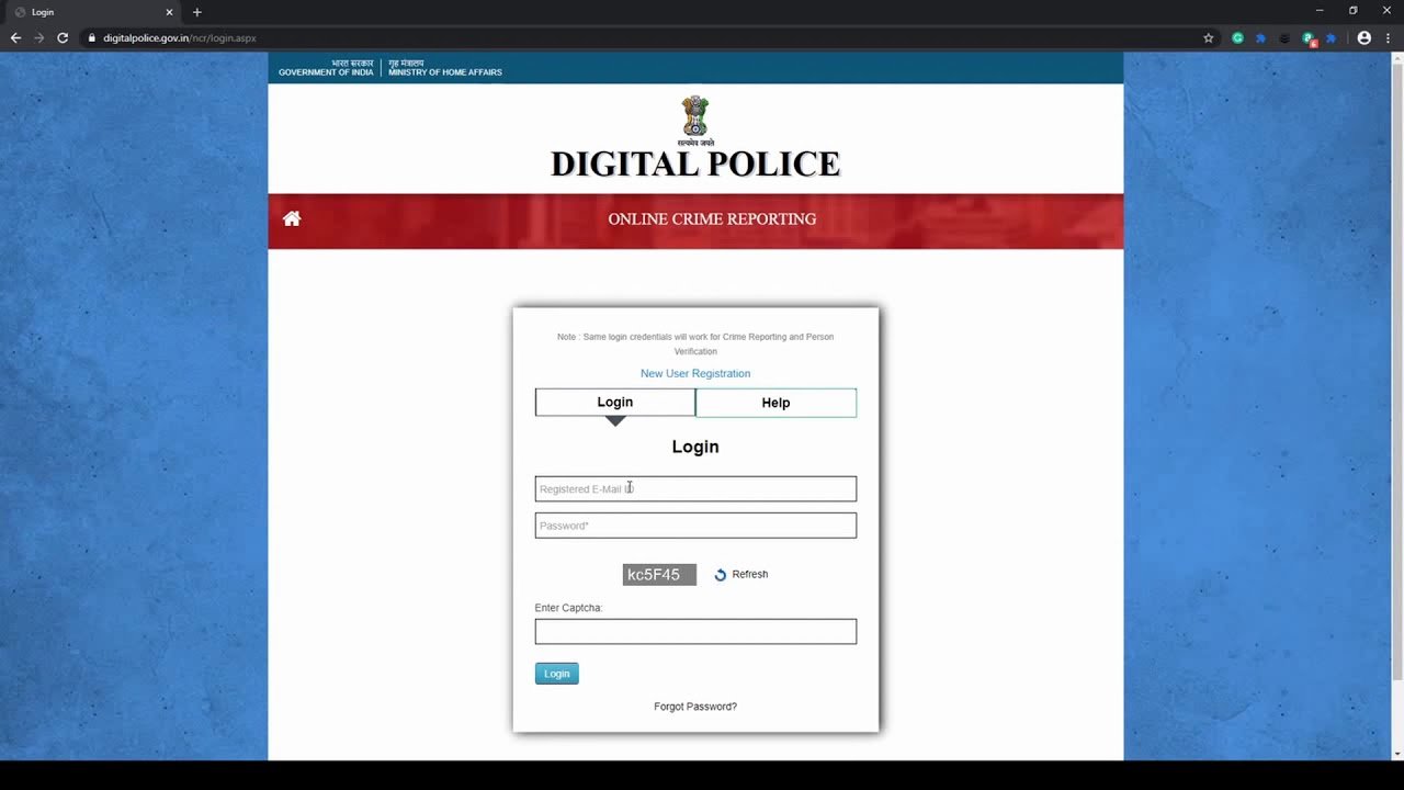 How to file an online police complaint