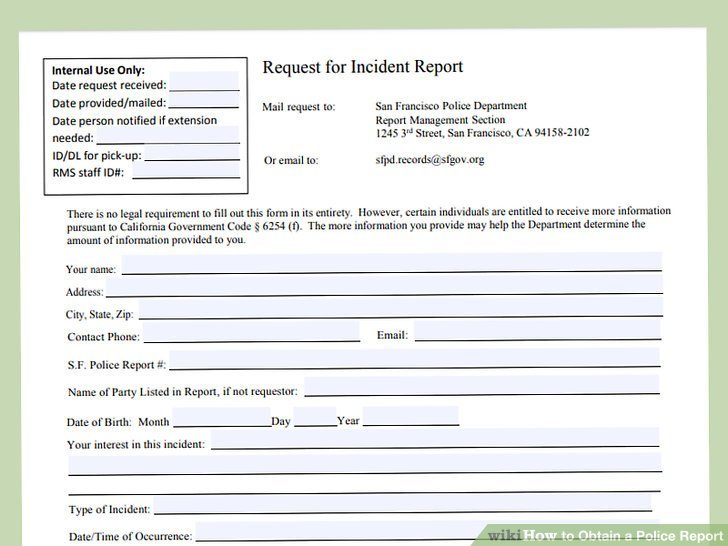 How to Obtain a Police Report: 11 Steps (with Pictures ...