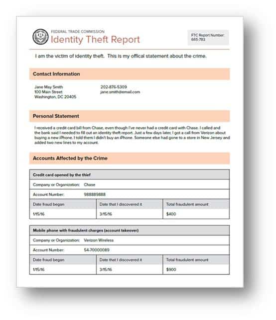 How To Report Id Theft To Police