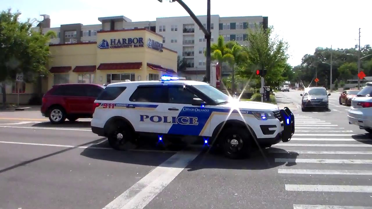 Orlando Police Department Police SUV Responding