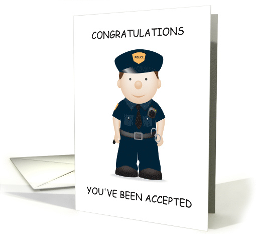 Police Academy Acceptance Congratulations, Cartoon Cop ...