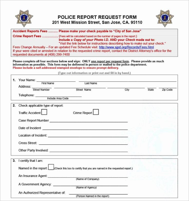 Police Accident Report form Luxury 24 Printable Police Report Templates ...