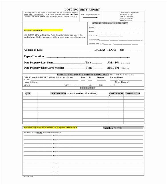 Police Arrest Report Template in 2020 (With images)