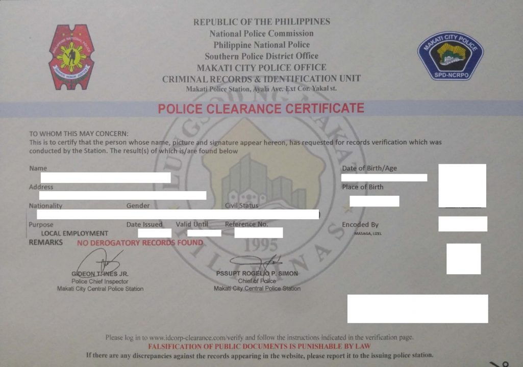 Police Clearance in Makati City (2020 Guide)