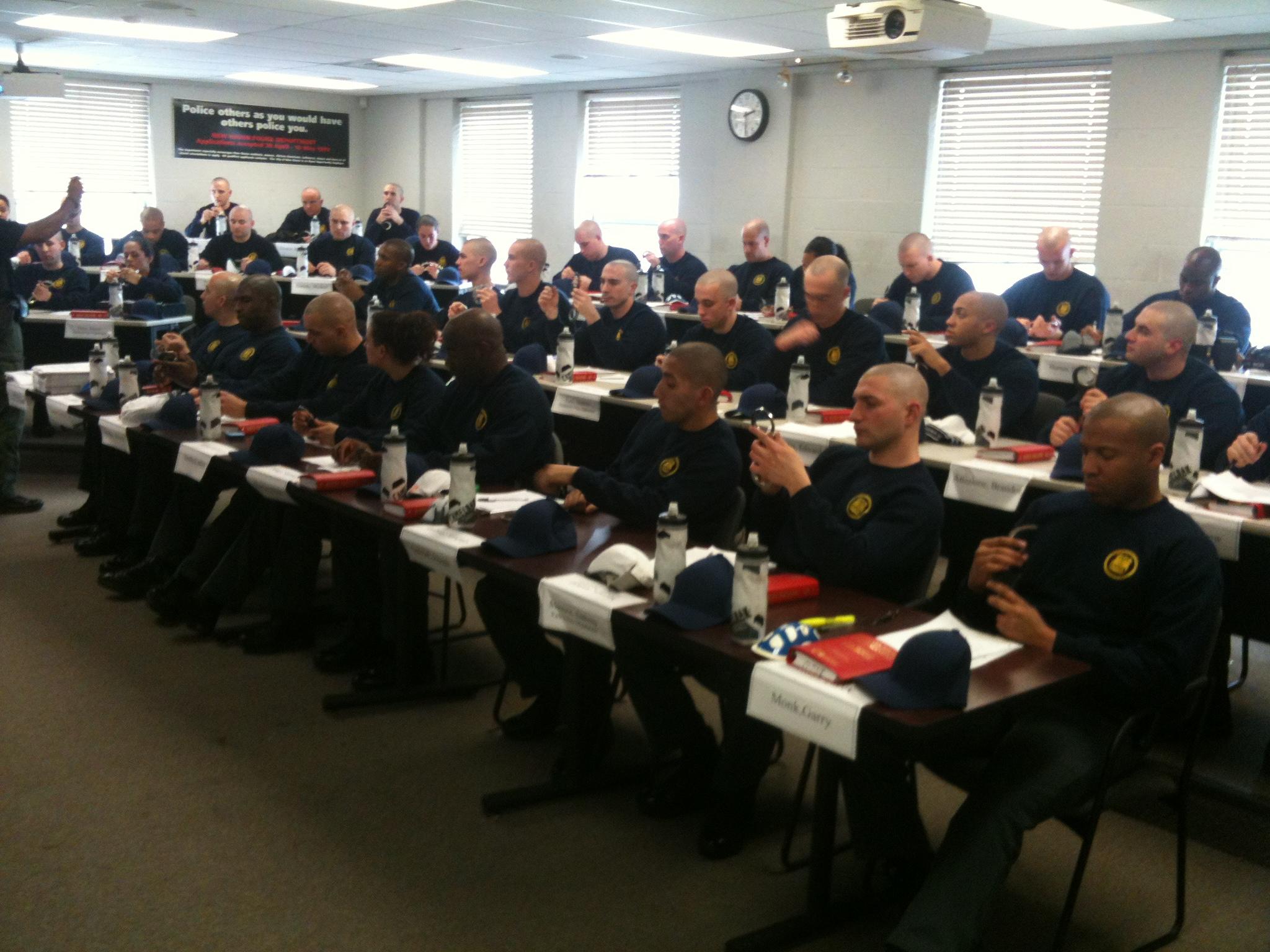 Training to become a police officer in New Haven