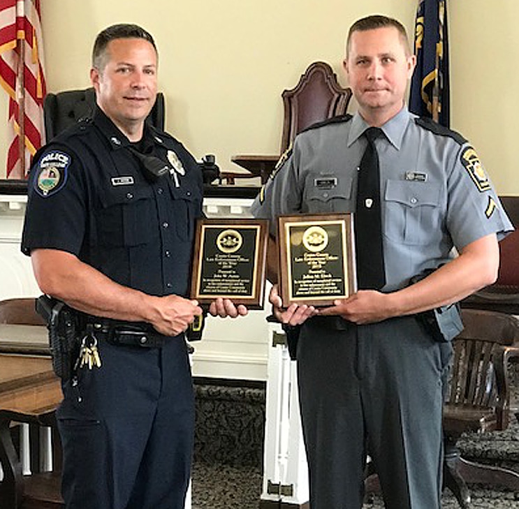 Two Centre County policemen get Officer of the Year Awards