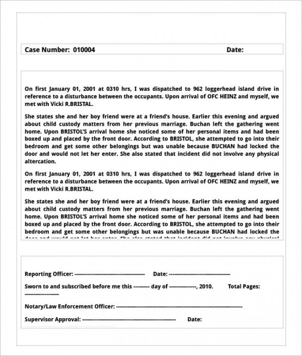 Vehicle Accident Information Application Form